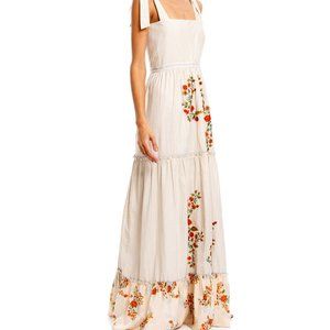 AGUA BENDITA Helina Sunbaze Floral Maxi Dress - M